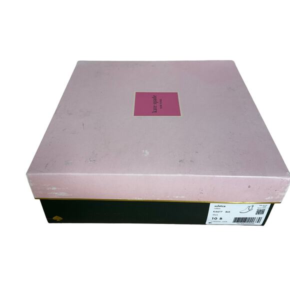 Kate Spade NWB Solstice K4477 Black Ankle Rain Boot Size 10B Pull-On Back Logo - Picture 8 of 9